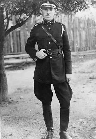 Jan Popowicz. Komendant OSP w Maluszynie (ok.1929 r.)